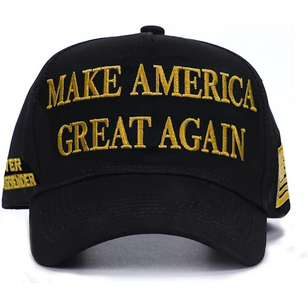 Trump Black Cap Gold Embroidery Golden Era MAGA Hat Make America Great Again - Picture 6 of 16